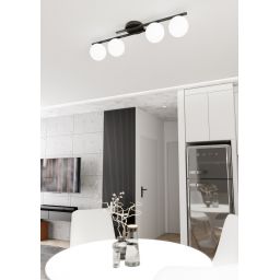 Emibig Kairo lampa podsufitowa 4x10 W opal 1446/4