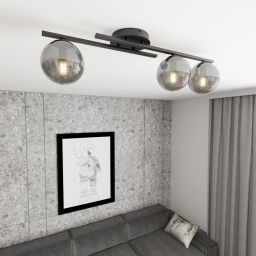 Emibig Kairo lampa podsufitowa 3x10 W grafitowa 1447/3