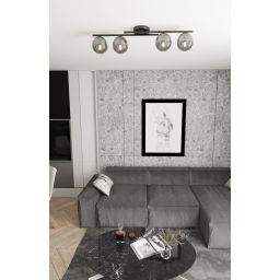 Emibig Kairo lampa podsufitowa 4x10 W grafitowa 1447/4