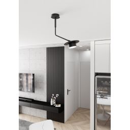 Emibig Mizu lampa podsufitowa 1x12 W czarna 1448/1