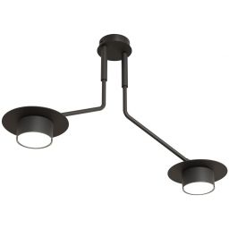 Emibig Mizu lampa podsufitowa 2x12 W czarna 1448/2