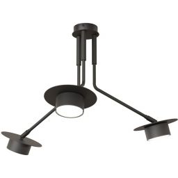 Emibig Mizu lampa podsufitowa 3x12 W czarna 1448/3