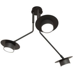 Emibig Mizu lampa podsufitowa 3x12 W czarna 1448/3