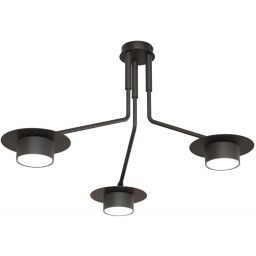 Emibig Mizu lampa podsufitowa 3x12 W czarna 1448/3