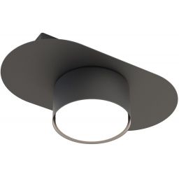 Emibig Stilo lampa podsufitowa 1x12 W czarna 1449/1