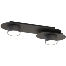Emibig Stilo lampa podsufitowa 2x12 W czarna 1449/2