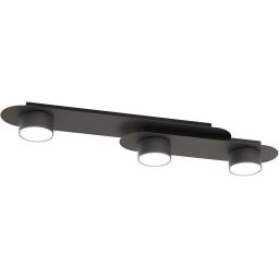 Emibig Stilo lampa podsufitowa 3x12 W czarna 1449/3