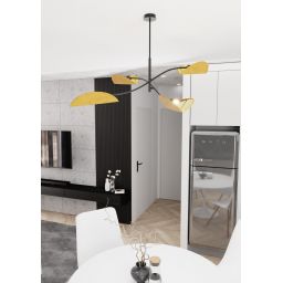 Emibig Lotus lampa wisząca 4x10 W musztardowy 1460/4