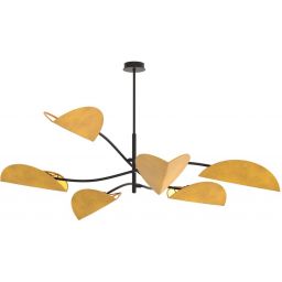 Emibig Lotus lampa podsufitowa 6x10 W musztardowy 1460/6