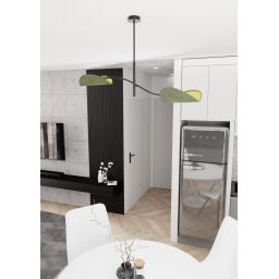 Emibig Lotus lampa podsufitowa 2x10 W zielona 1461/2