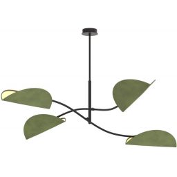 Emibig Lotus lampa podsufitowa 4x10 W zielona 1461/4