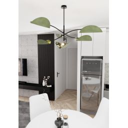 Emibig Lotus lampa podsufitowa 6x10 W zielona 1461/6