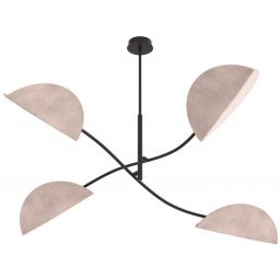 Emibig Lotus lampa podsufitowa 4x10 W szara 1462/4