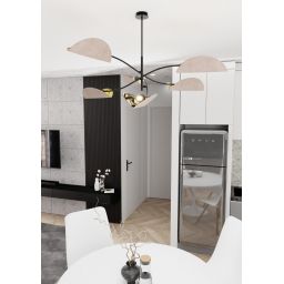 Emibig Lotus lampa podsufitowa 6x10 W szara 1462/6