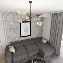Emibig Lotus lampa podsufitowa 6x10 W szara 1462/6