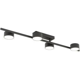 Emibig Bet lampa podsufitowa 4x12 W czarna 1467/4