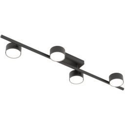 Emibig Bet lampa podsufitowa 4x12 W czarna 1467/4
