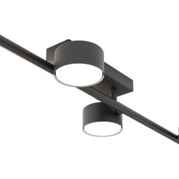 Emibig Bet lampa podsufitowa 4x12 W czarna 1467/4