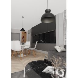 Emibig Lunaro lampa wisząca 1x12 W czarna 1471/1S