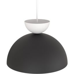 Emibig Lunaro lampa wisząca 1x12 W biała-czarna 1472/1S