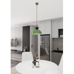 Emibig Lunaro lampa wisząca 1x12 W czarna-zielona 1473/1S