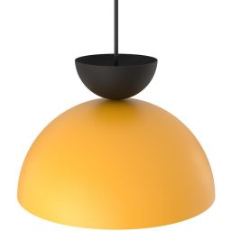 Emibig Lunaro lampa wisząca 1x12 W czarna-żółta 1474/1S