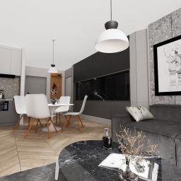 Emibig Lunaro lampa wisząca 1x12 W biała-czarna 1475/1S