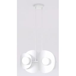 Emibig Elementi lampa wisząca 4x8 W biała 1492/4
