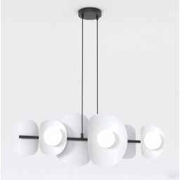 Emibig Elementi lampa wisząca 6x8 W szary 1494/6