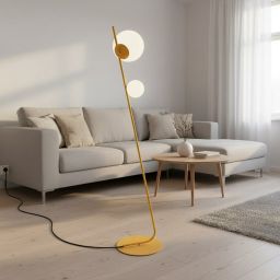 Emibig Tatu lampa stojąca 2x8 W pomarańczowa 1507/LP2