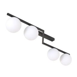 Emibig Naton lampa podsufitowa 4x10 W czarna 1508/4