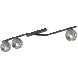 Emibig Naton lampa podsufitowa 3x10 W czarna-przydymiona 1509/3