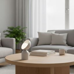 Emibig Boto lampa stołowa 1x8 W biała 1511/LN1
