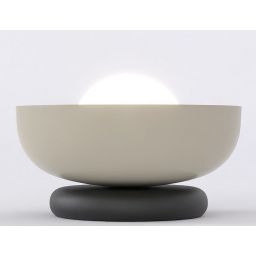 Emibig Ozzy lampa stołowa 1x8 W czarna/beżowa 1517/LN1