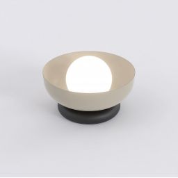 Emibig Ozzy lampa stołowa 1x8 W czarna/beżowa 1517/LN1