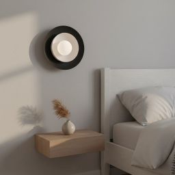 Emibig Poppi kinkiet 1x8 W biały/czarny 1519/K1