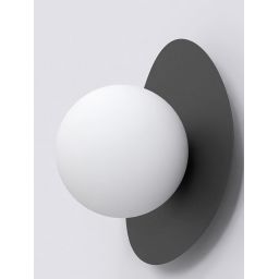 Emibig Ovo kinkiet 1x8 W czarny 1527/K1