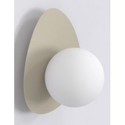 Emibig Ovo kinkiet 1x8 W beżowy 1529/K1