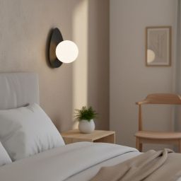 Emibig Ovo kinkiet 1x8 W czarny 1527/K1