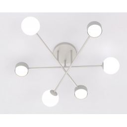 Emibig Holon lampa podsufitowa 6x8 W szara 1561/6