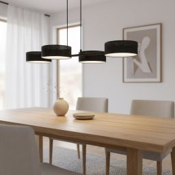 Emibig Drumz lampa wisząca 4x10 W czarna 1562/4