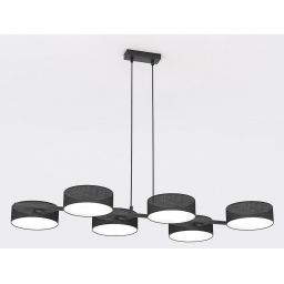 Emibig Drumz lampa wisząca 6x10 W czarna 1562/6