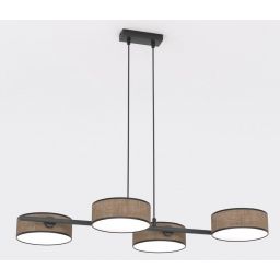 Emibig Drumz lampa wisząca 4x10 W brązowa 1563/4