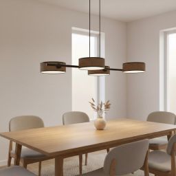 Emibig Drumz lampa wisząca 4x10 W brązowa 1563/4