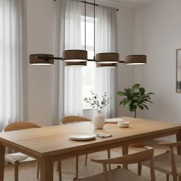 Emibig Drumz lampa wisząca 6x10 W brązowa 1563/6