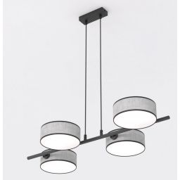 Emibig Drumz lampa wisząca 4x10 W szary 1564/4