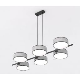 Emibig Drumz lampa wisząca 6x10 W szary 1564/6