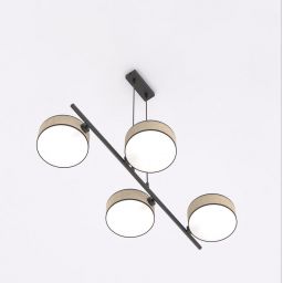 Emibig Drumz lampa wisząca 4x10 W beżowa 1565/4