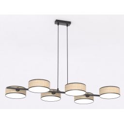 Emibig Drumz lampa wisząca 6x10 W beżowa 1565/6