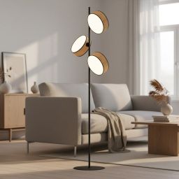 Emibig Drumz lampa stojąca 3x10 W beżowa 1565/LP3